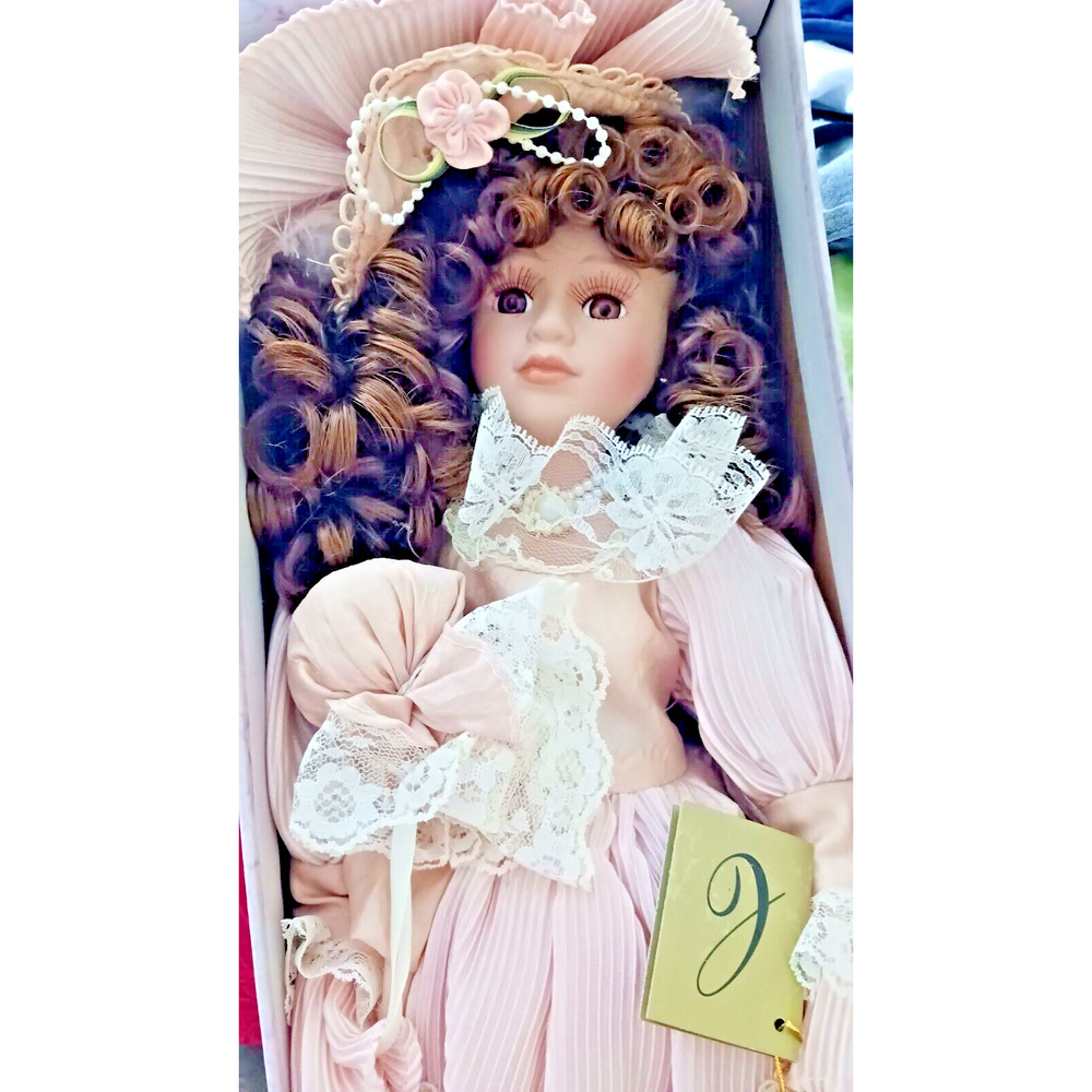 J.A Designs - Crimson Collection - Porcelain Doll Justina